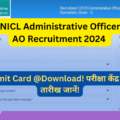 NICL Administrative Officer AO Admit Card Download 2024