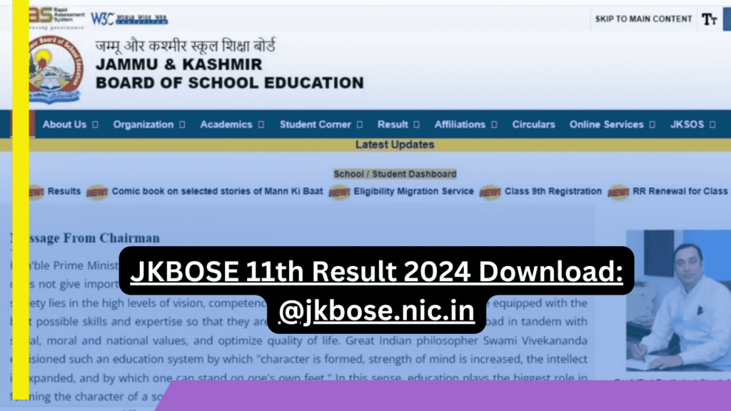 JKBOSE 11th Result 2024 Download @jkbose.nic.in