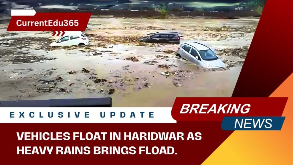 Vehicles Float in Haridwar