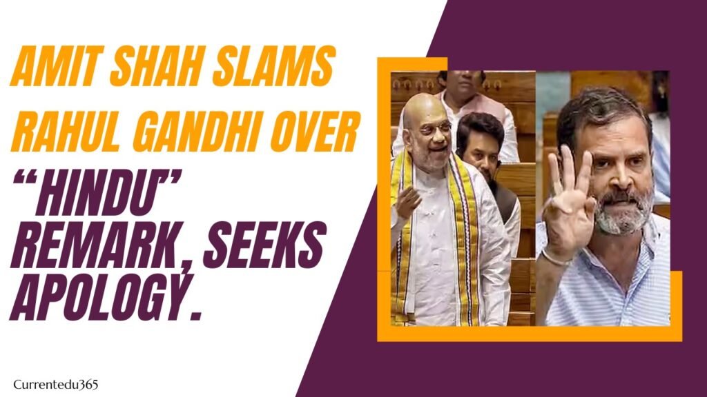 Amit shah slams Rahul